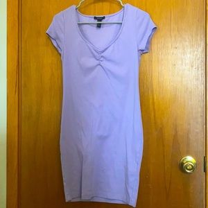 Purple short sleeve dress